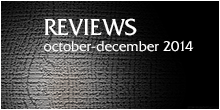 Reviews 2014 - October to december